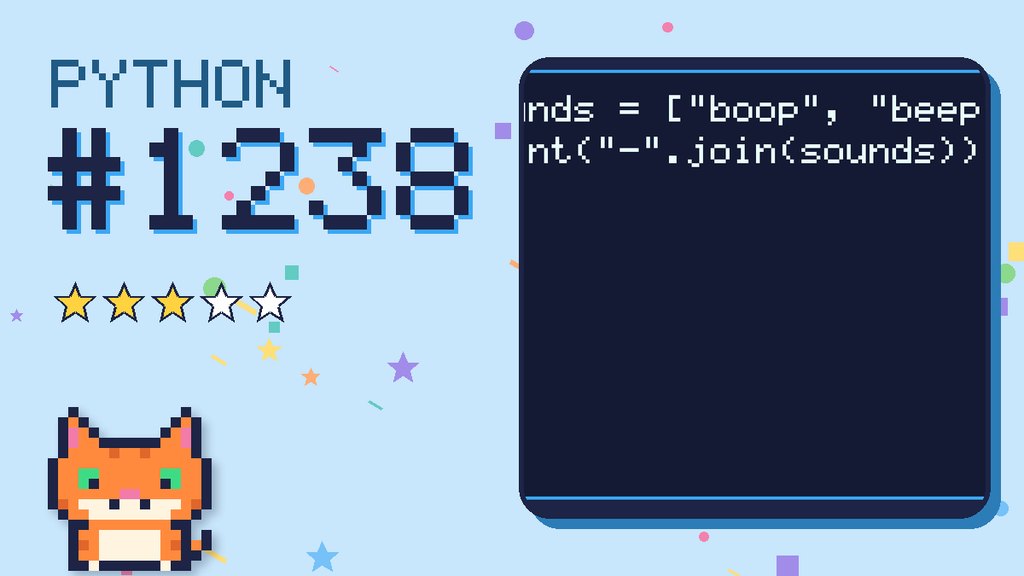 Python Puzzler 1238 card