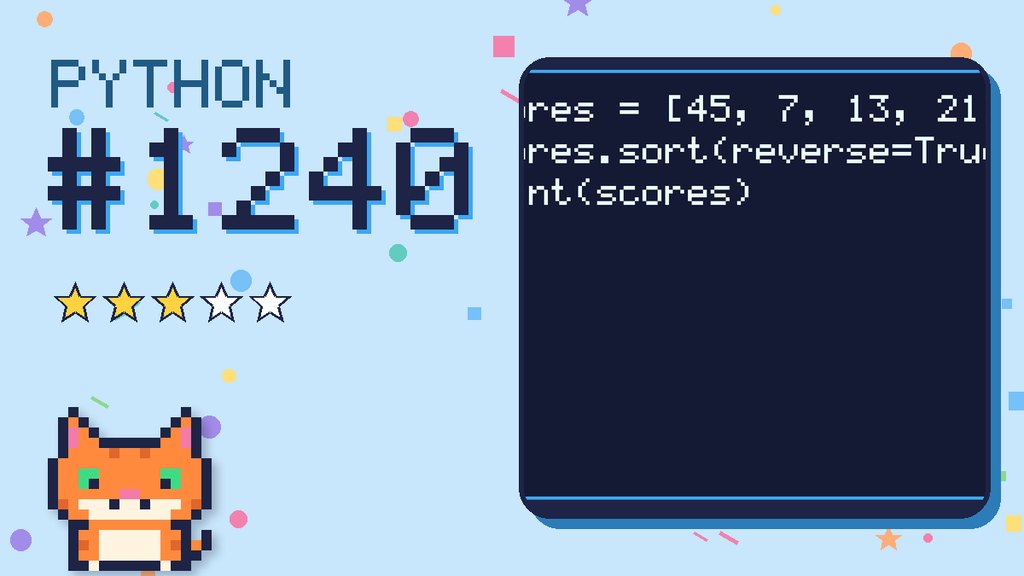 Python Puzzler 1240 card