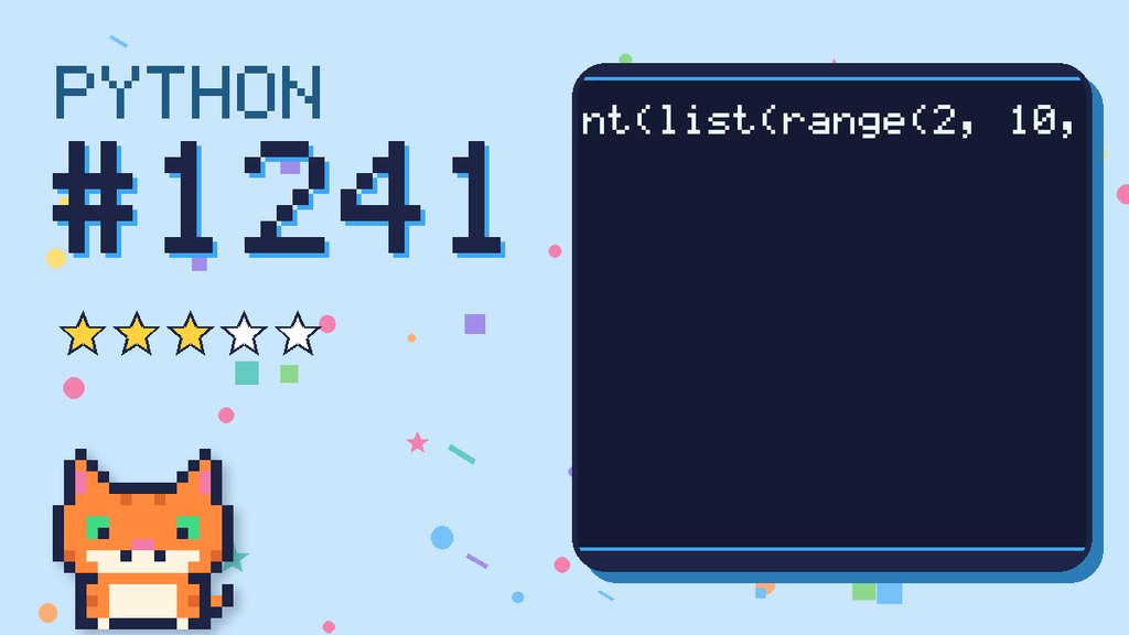 Python Puzzler 1241 card