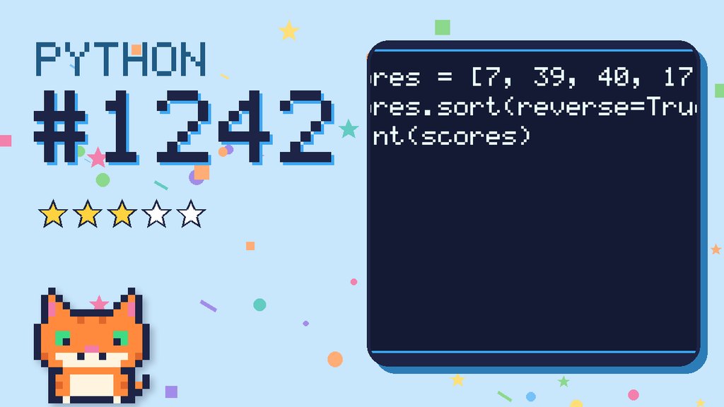 Python Puzzler 1242 card