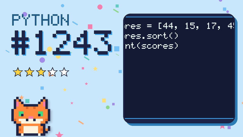 Python Puzzler 1243 card