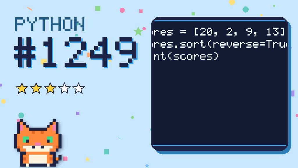 Python Puzzler 1249 card
