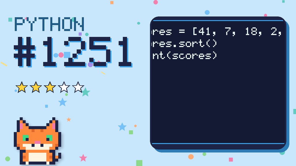 Python Puzzler 1251 card