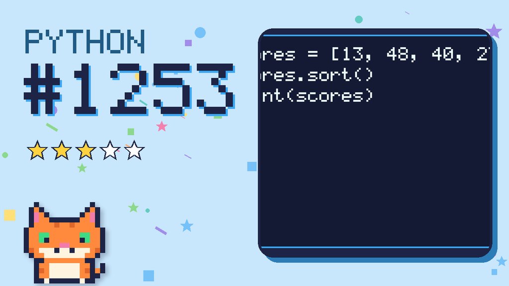 Python Puzzler 1253 card