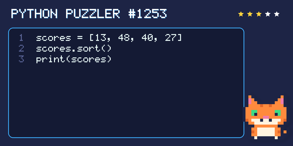 Python puzzler 1253 code