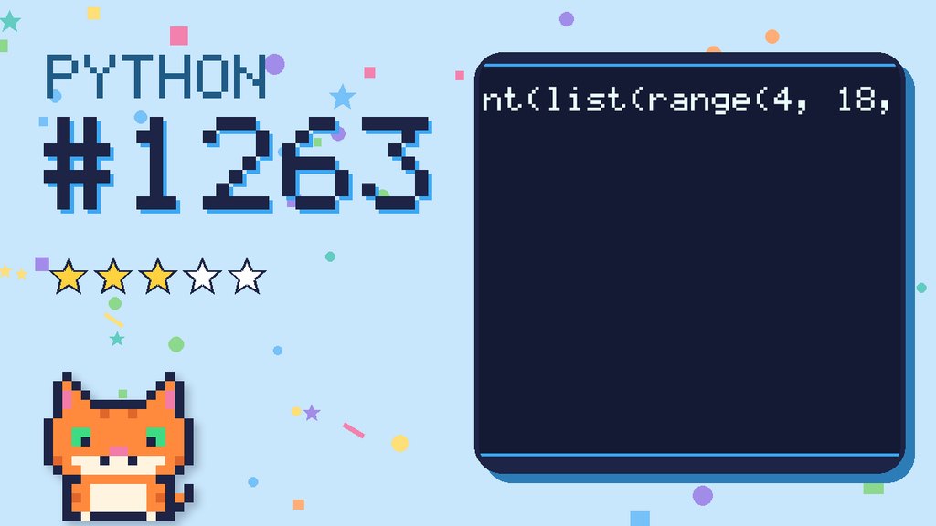 Python Puzzler 1263 card