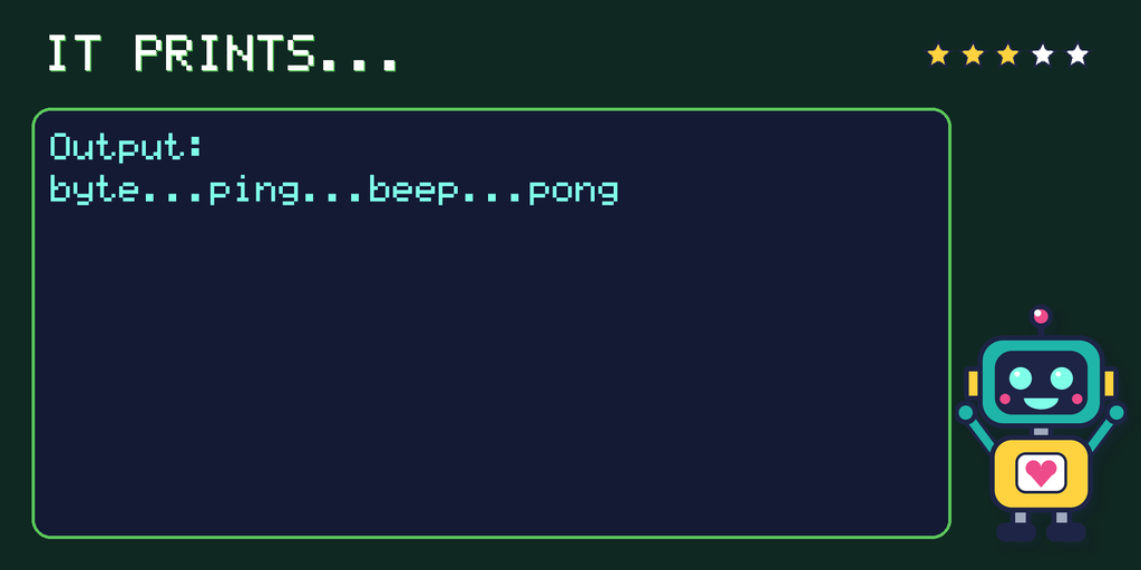 What the program prints