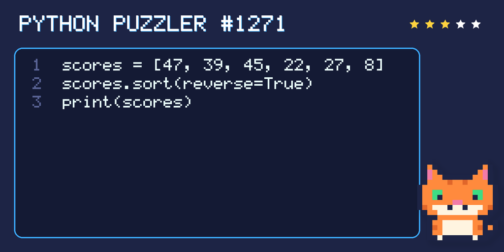 Python puzzler 1271 code