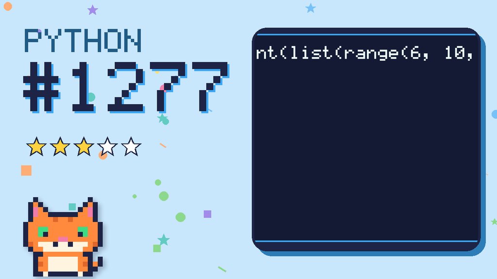 Python Puzzler 1277 card