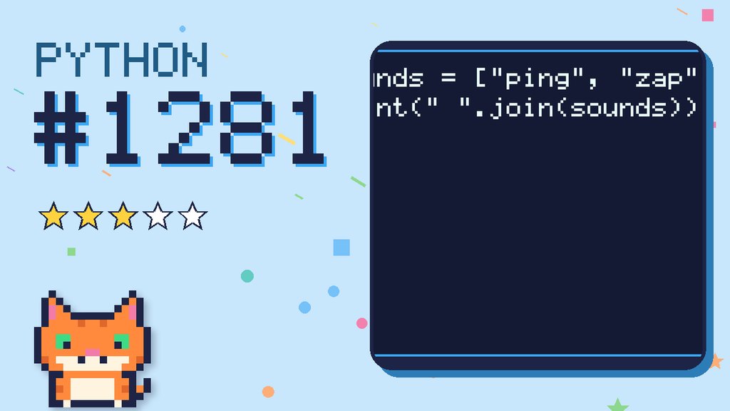 Python Puzzler 1281 card