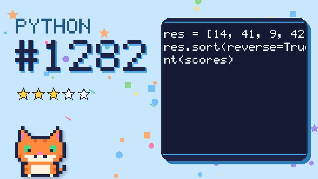 Python Puzzler 1282 card
