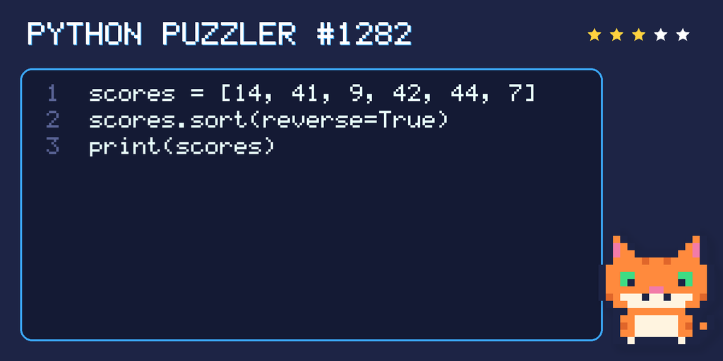Python puzzler 1282 code