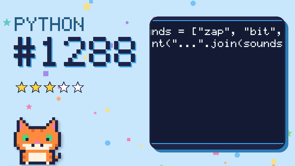 Python Puzzler 1288 card