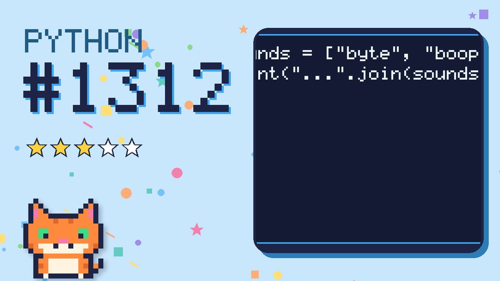 Python Puzzler 1312 card
