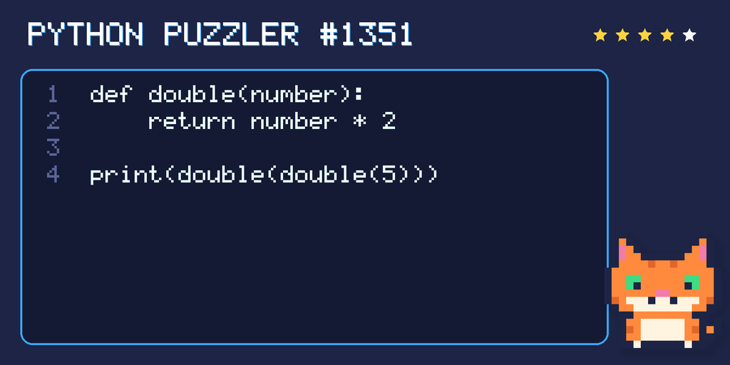 Python puzzler 1351 code