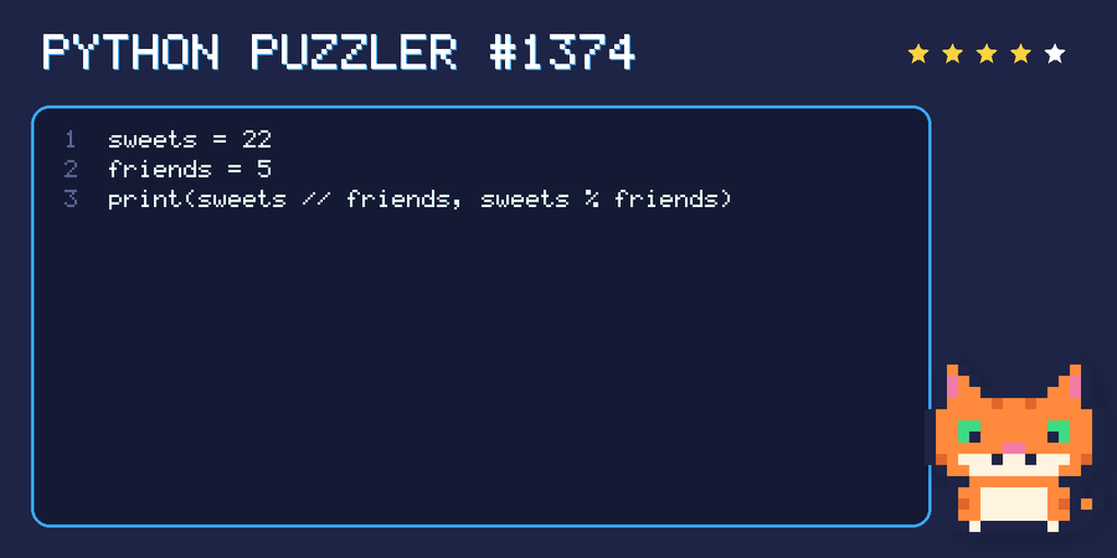 Python puzzler 1374 code