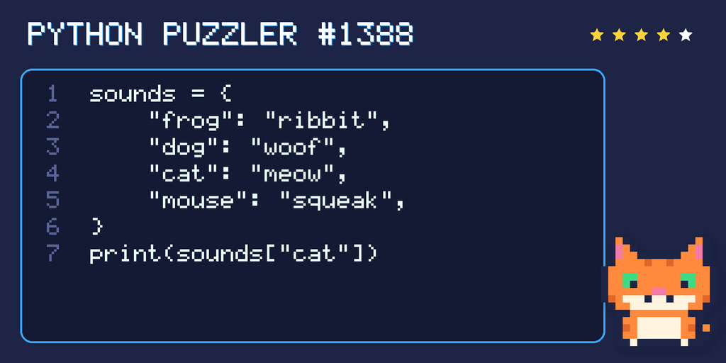 Python puzzler 1388 code