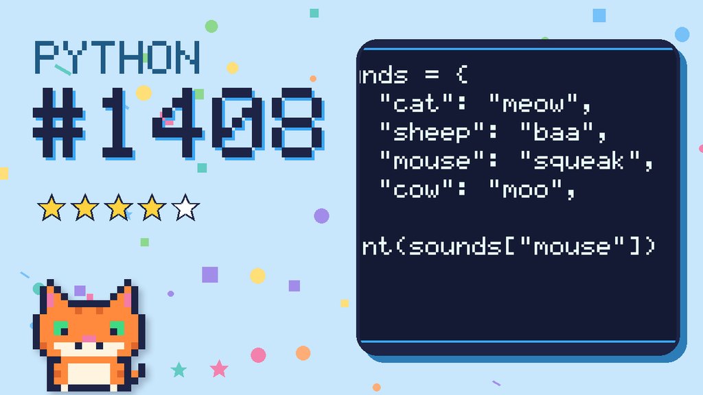 Python Puzzler 1408 card
