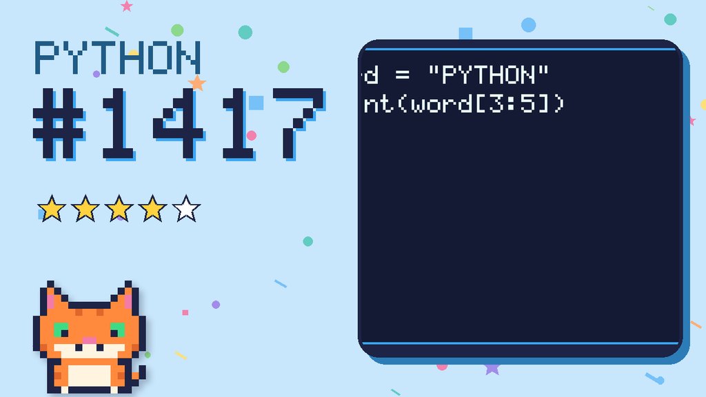 Python Puzzler 1417 card