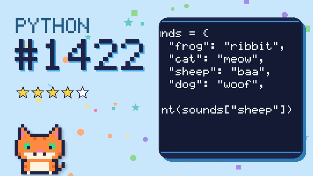 Python Puzzler 1422 card