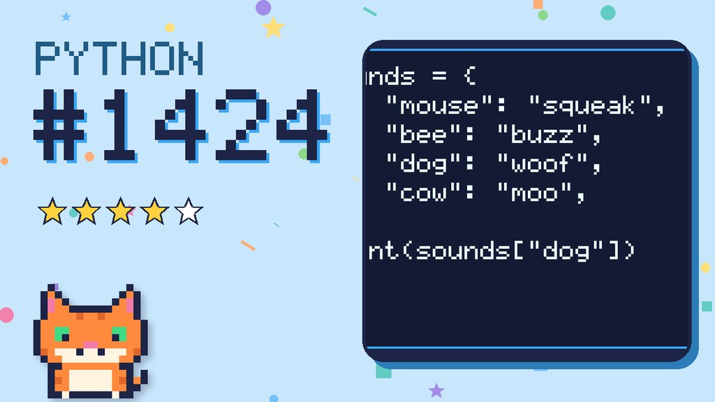 Python Puzzler 1424 card