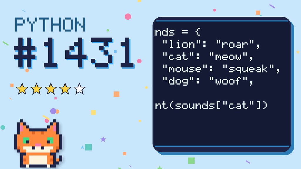 Python Puzzler 1431 card