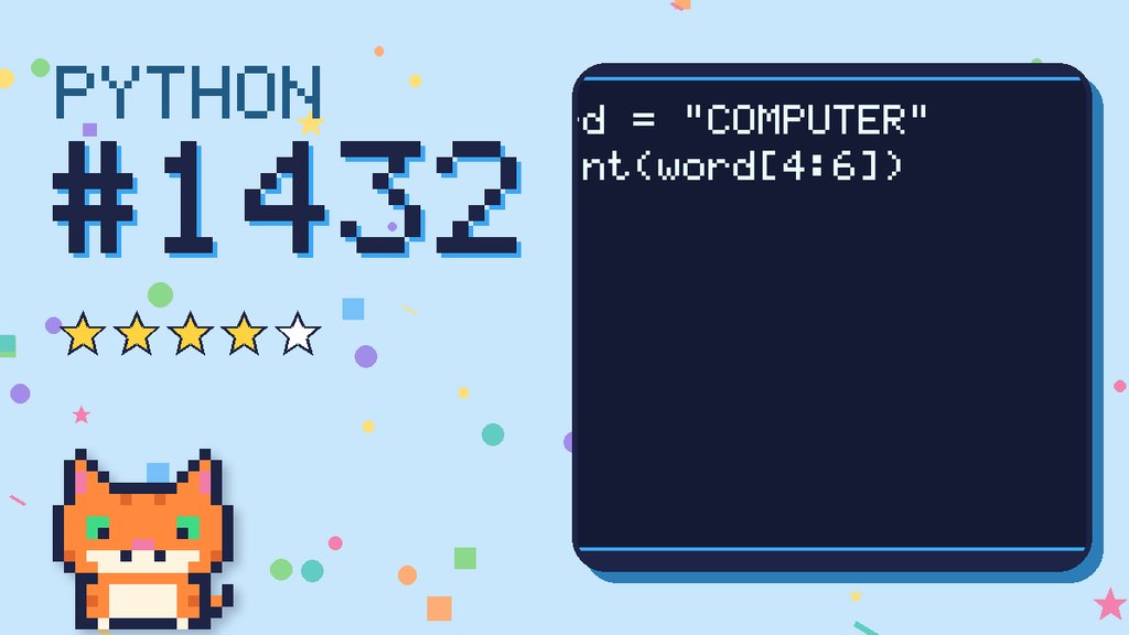 Python Puzzler 1432 card