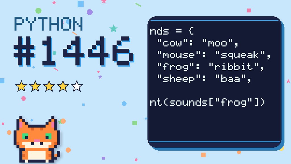 Python Puzzler 1446 card