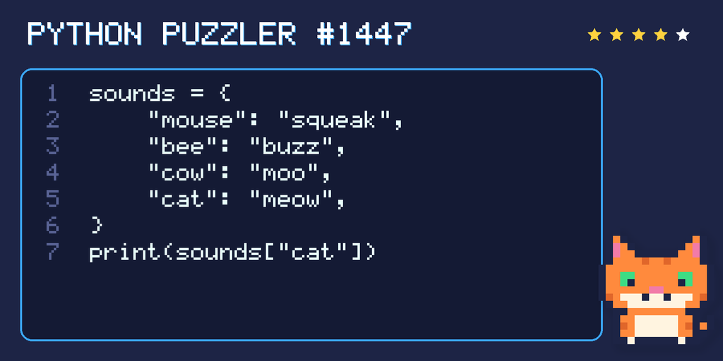 Python puzzler 1447 code