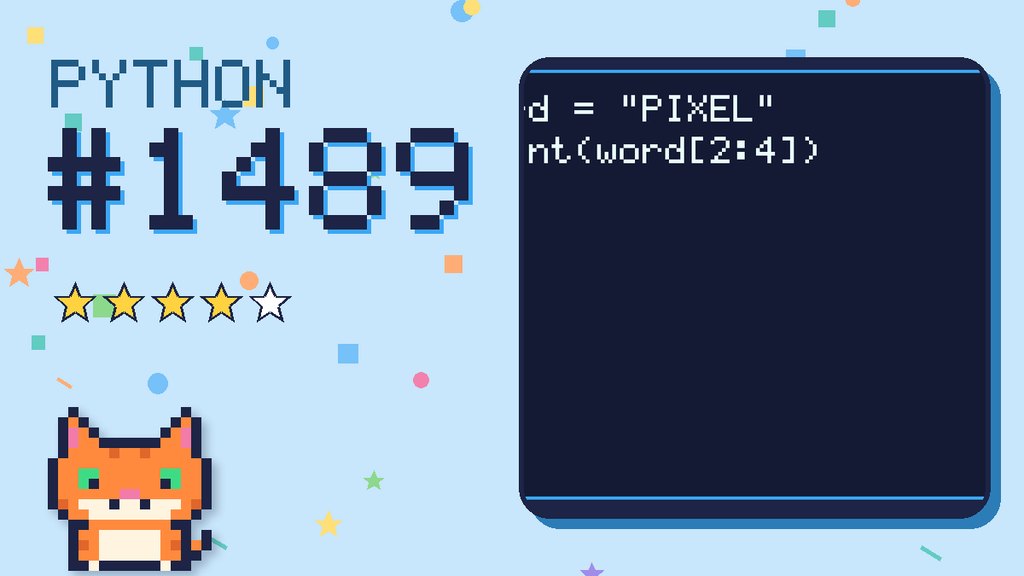 Python Puzzler 1489 card