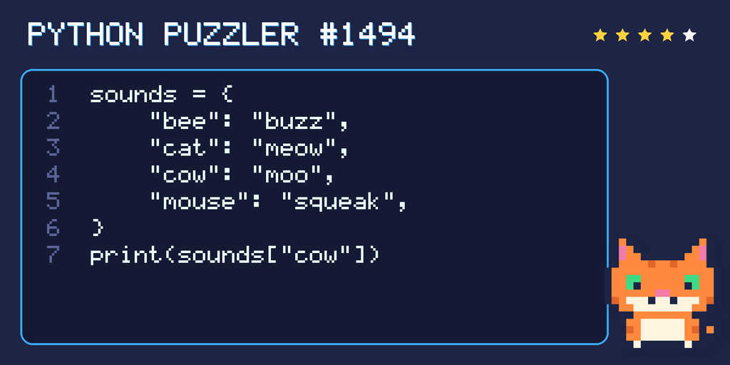 Python puzzler 1494 code