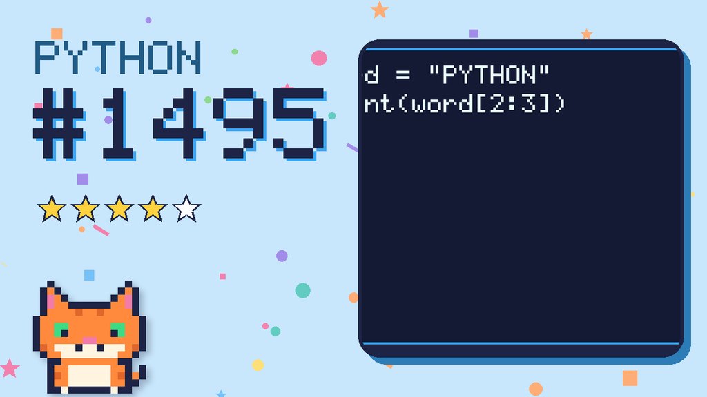 Python Puzzler 1495 card