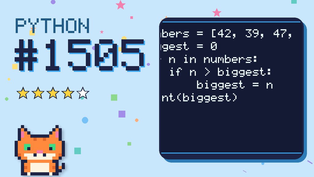 Python Puzzler 1505 card