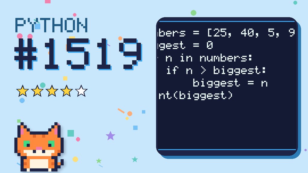 Python Puzzler 1519 card