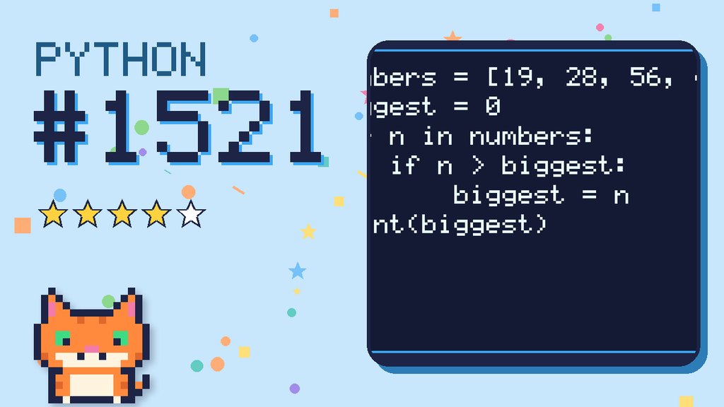 Python Puzzler 1521 card
