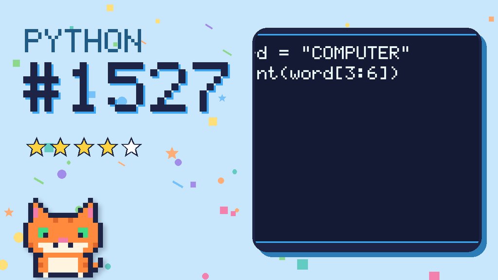 Python Puzzler 1527 card