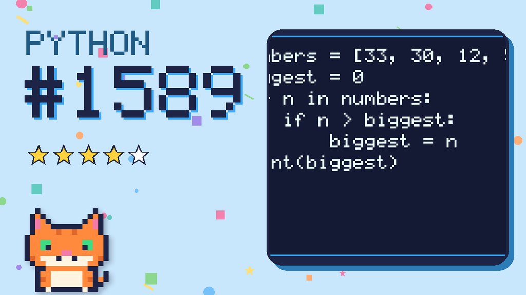 Python Puzzler 1589 card