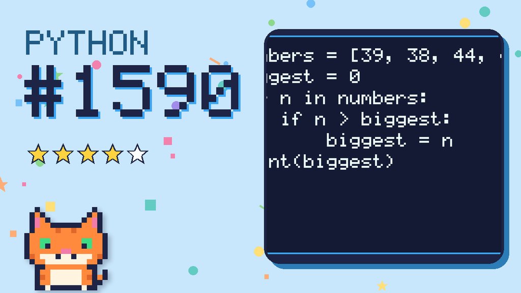 Python Puzzler 1590 card