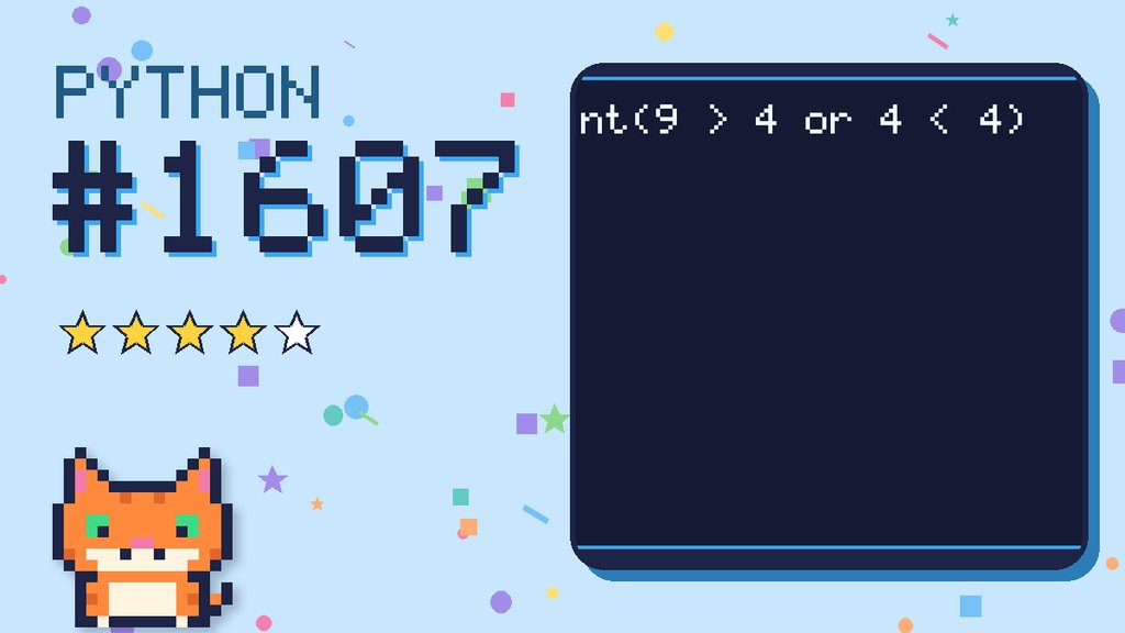 Python Puzzler 1607 card