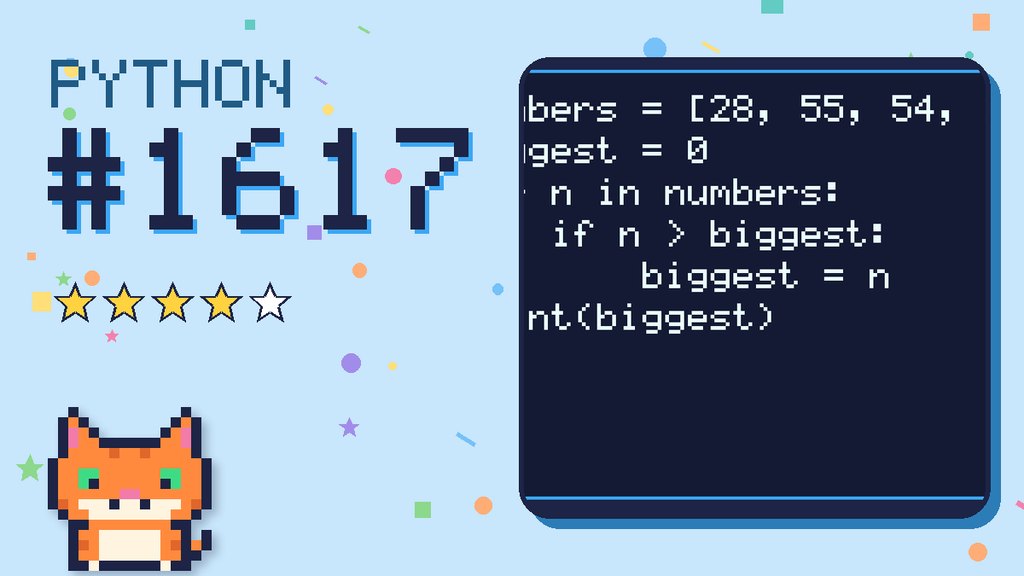 Python Puzzler 1617 card