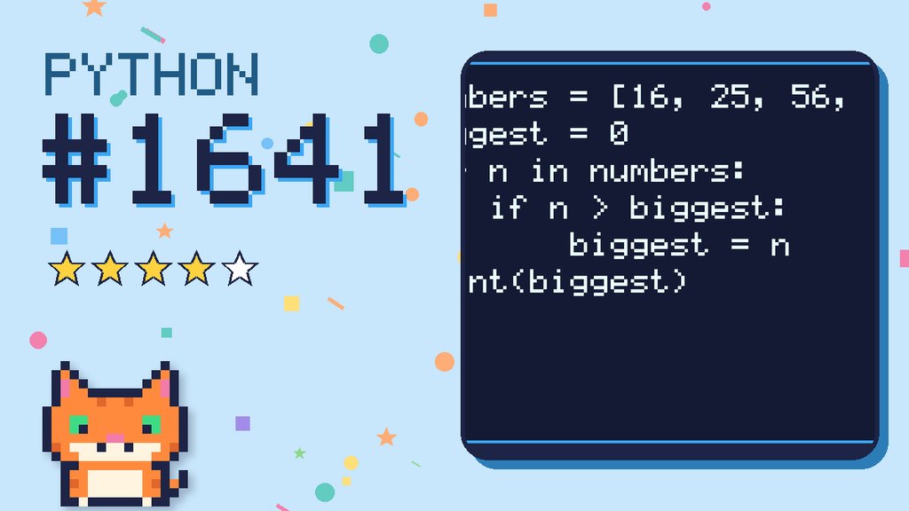 Python Puzzler 1641 card