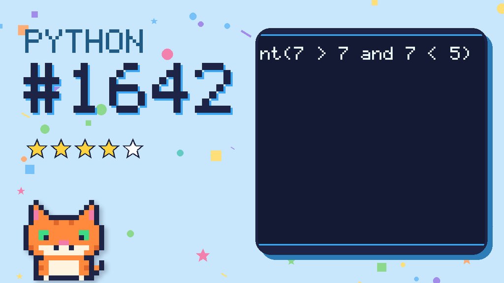 Python Puzzler 1642 card