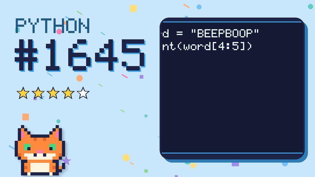 Python Puzzler 1645 card