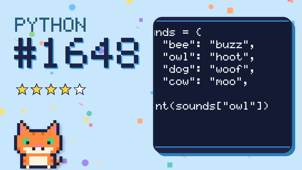 Python Puzzler 1648 card