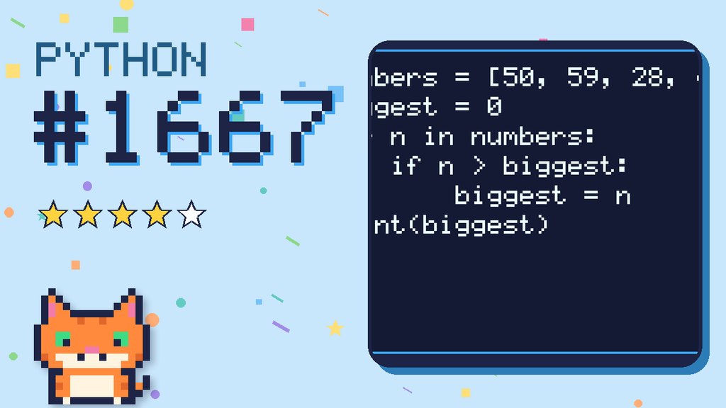 Python Puzzler 1667 card