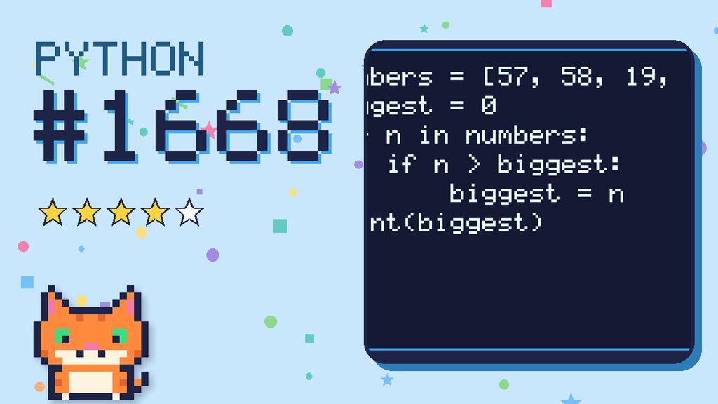 Python Puzzler 1668 card