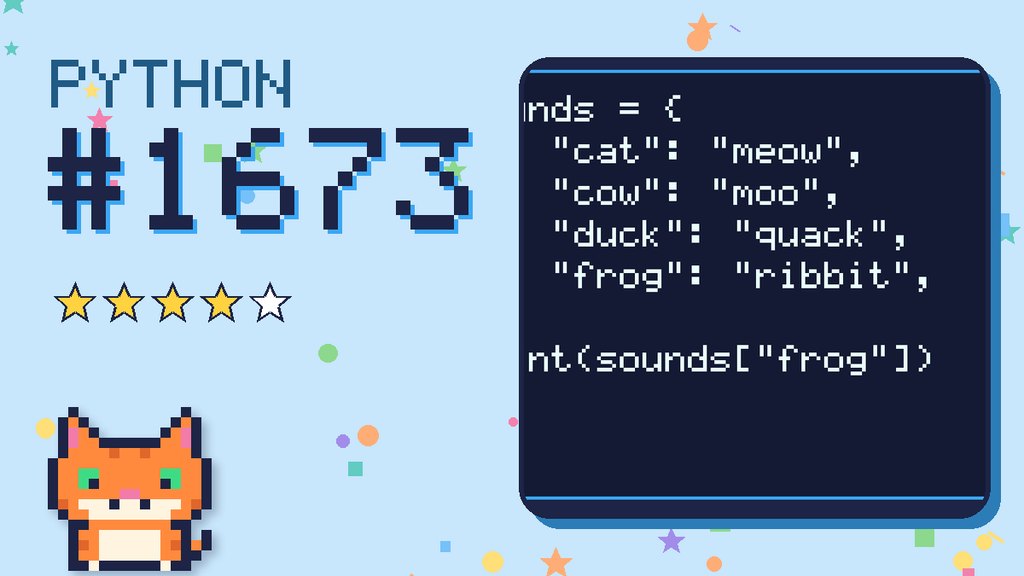 Python Puzzler 1673 card