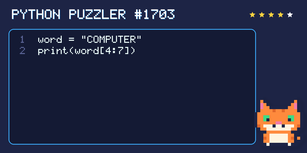 Python puzzler 1703 code