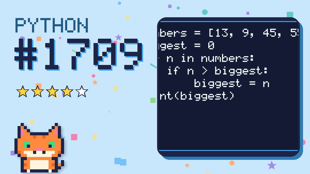 Python Puzzler 1709 card
