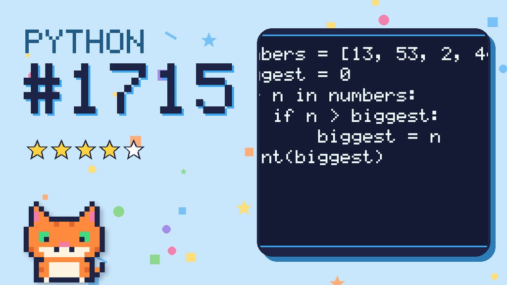 Python Puzzler 1715 card
